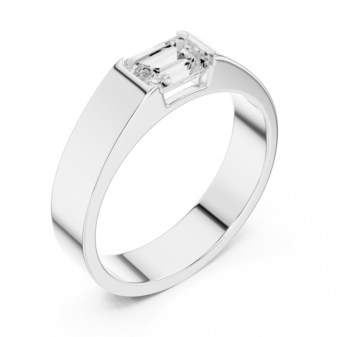 Emerald 1 ctw Diamond Men's Band - B1132