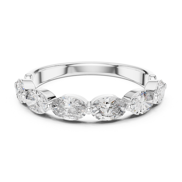 Oval 1.5 ctw Diamond Wedding Band - B1125