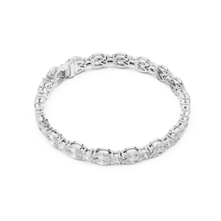 Pear & Marquise 9 ctw Lab Diamond Tennis Bracelet- BC121