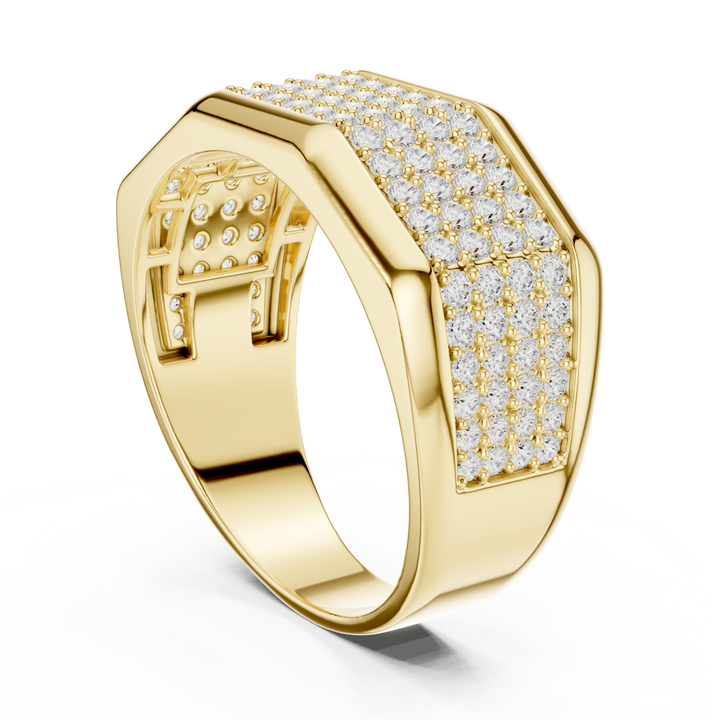 Multi-Row 1.2 ctw Diamond Men's Band - B1140