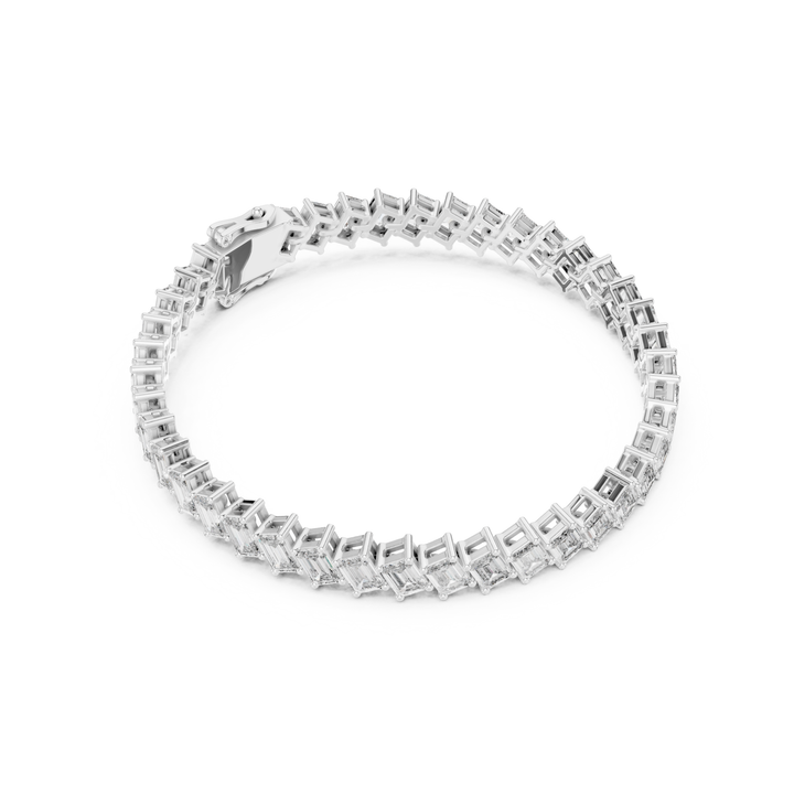Emerald 7.5 ctw Lab Diamond Tennis Bracelet- BC123