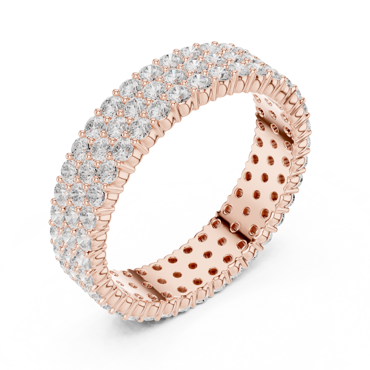 Multi-Row Round 1.94 ctw Diamond Eternity Band - B1147
