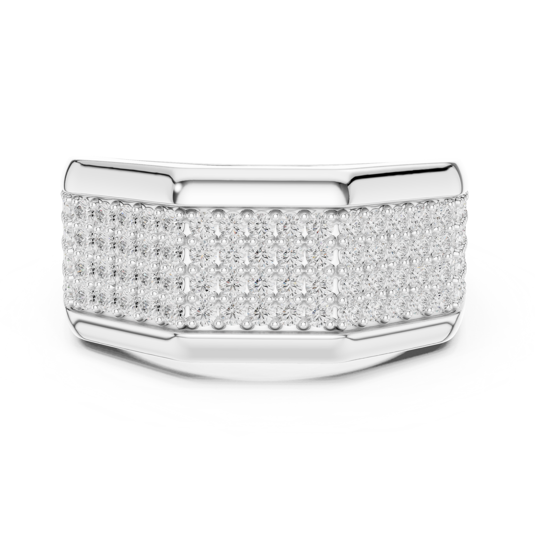 Multi-Row 1.2 ctw Diamond Men's Band - B1140