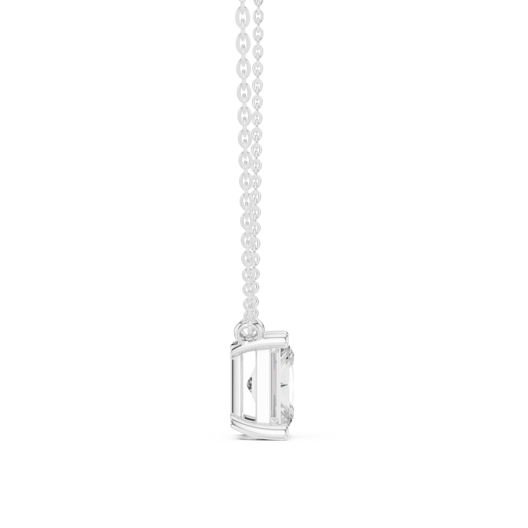 Radiant Cut Diamond Solitaire Pendant - P1134RA