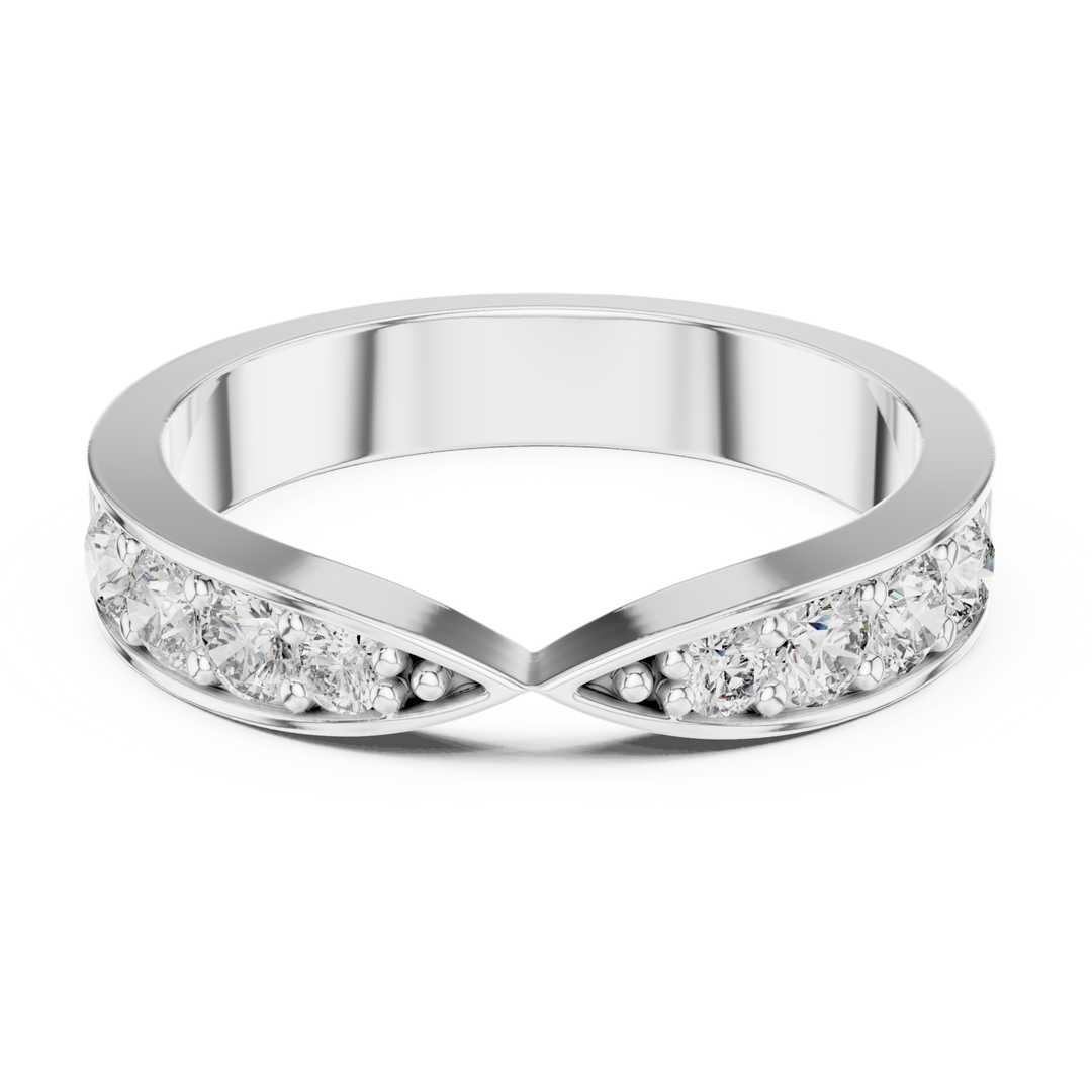Pinched Diamond Band - B1142