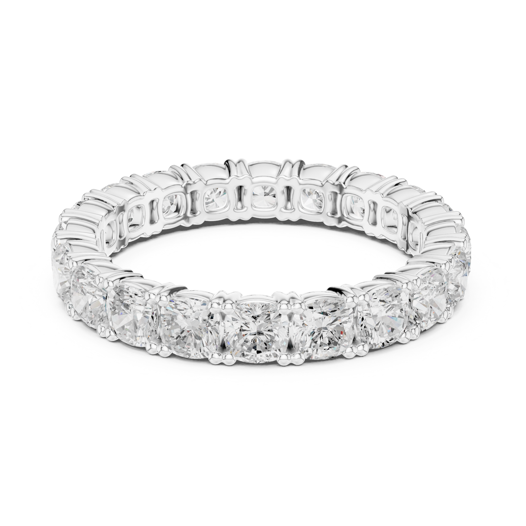 Cushion Square Cut 2.8 ctw Diamond Eternity Band - B1184