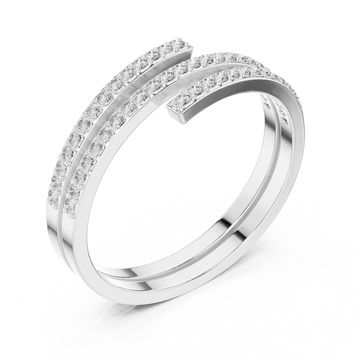 Spiral Wrap Diamond Band - B1148