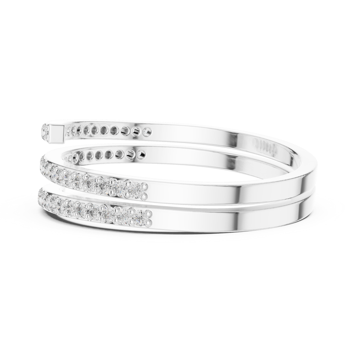 Spiral Wrap Diamond Band - B1148