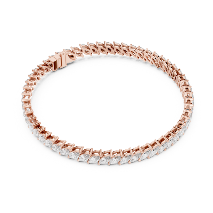 Marquise Lab Diamond 8.4 ctw Tennis Bracelet - BC116