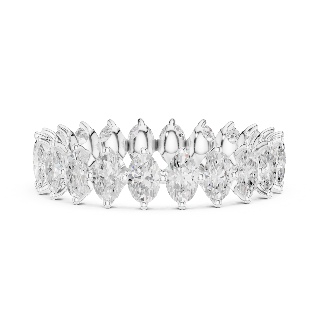 Oval Cut 1.65 ctw Diamond Eternity Band - B1178