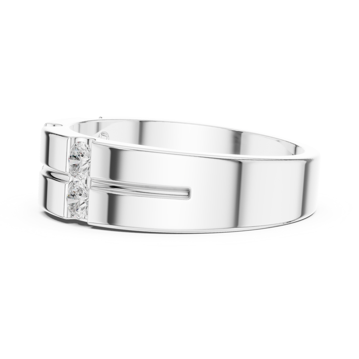 Round 0.39 ctw Diamond Modern Men's Band - B1131