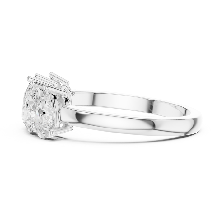 Five Stone Pear 1.25 ctw Diamond Band - B1145
