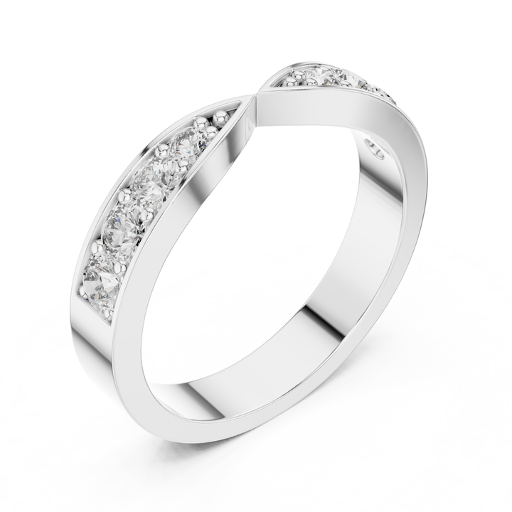 Pinched Diamond Band - B1142