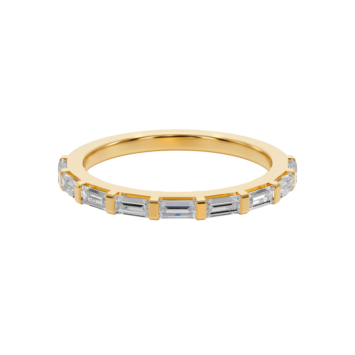 The Horizon Baguette Wedding Band - B1013