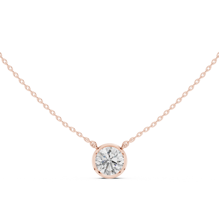 Round Cut Diamond Bezel Solitaire - P1135RD