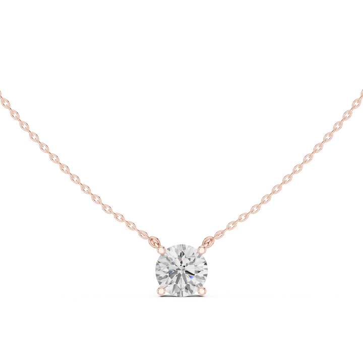 Round Cut Diamond Solitaire Pendant – P1134RD
