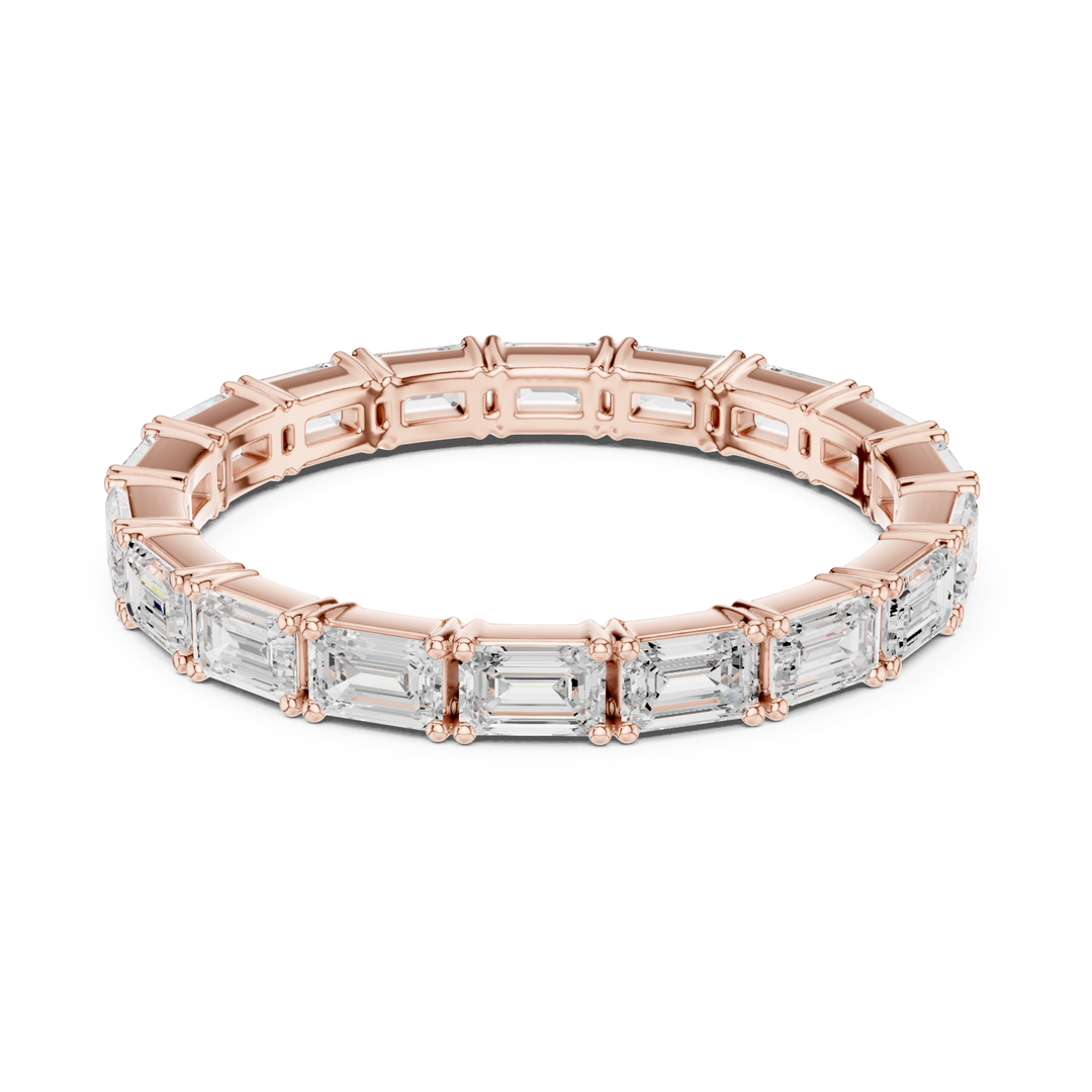Classic Emerald Cut 1.58 ctw Diamond Eternity Band - B1179
