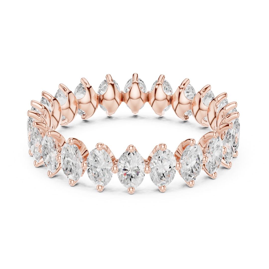 Oval Cut 1.65 ctw Diamond Eternity Band - B1178