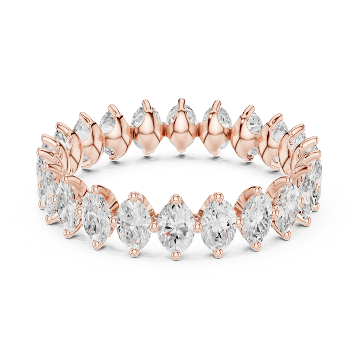 Oval Cut 1.65 ctw Diamond Eternity Band - B1178