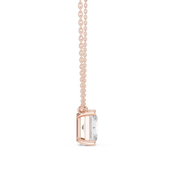 Radiant Cut Diamond Solitaire Pendant - P1134RA