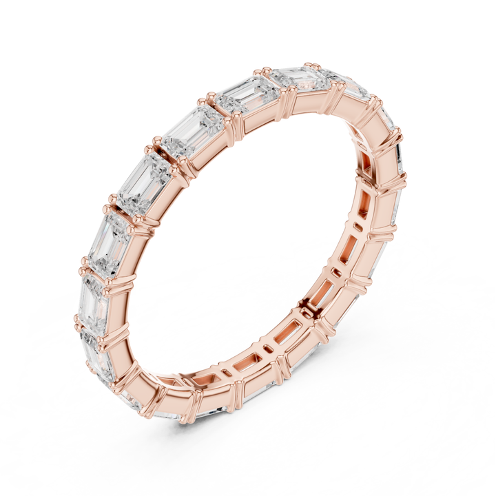 Classic Emerald Cut 1.58 ctw Diamond Eternity Band - B1179