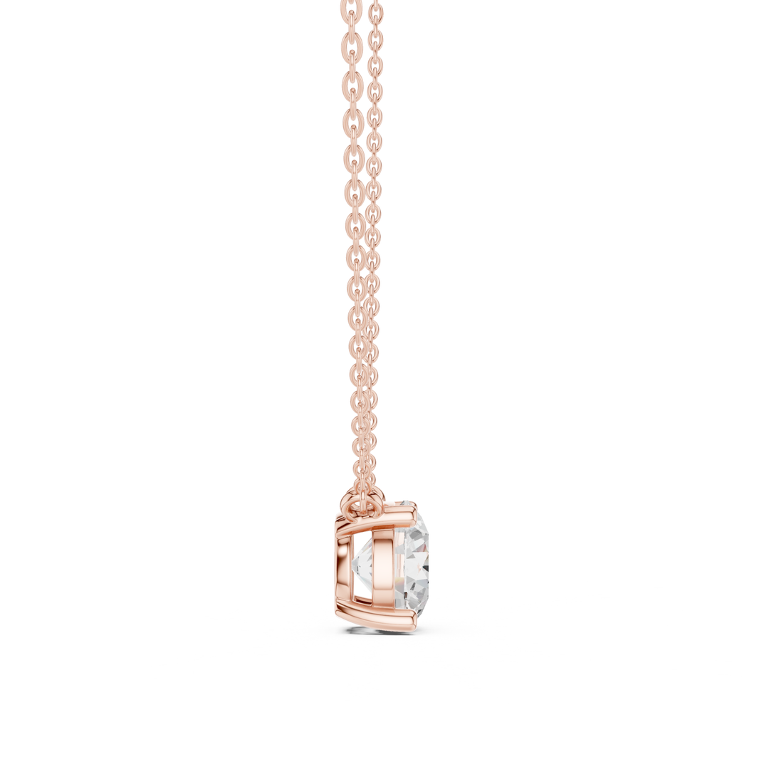 Round Cut Diamond Solitaire Pendant – P1134RD