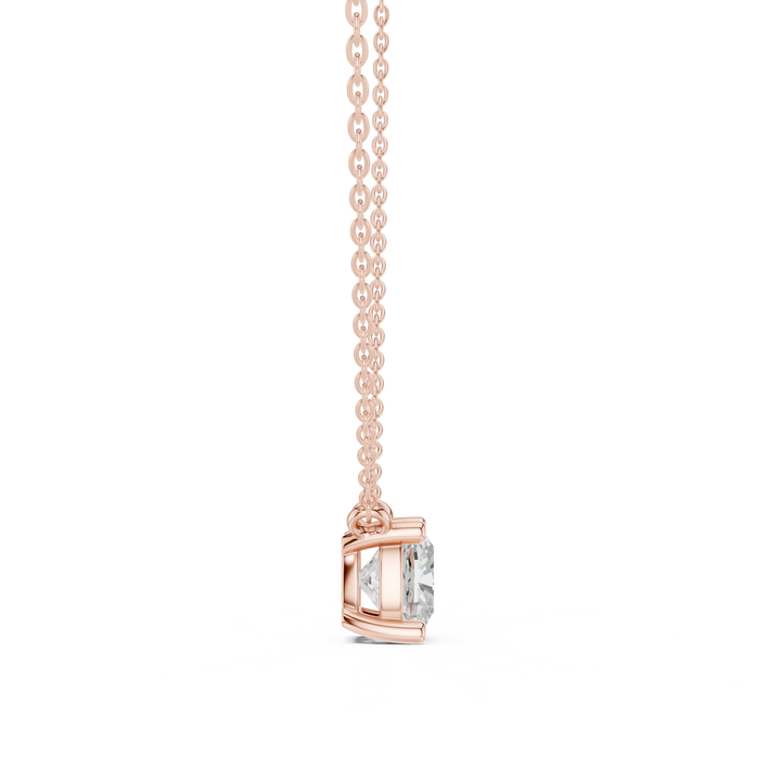 Cushion Cut Diamond Solitaire Pendant - P1134CU