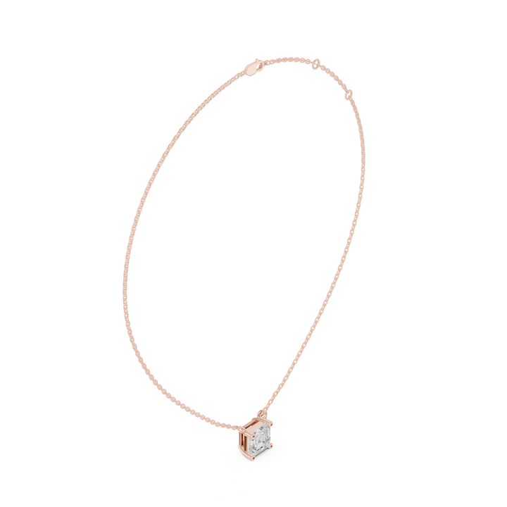 Asscher Cut Diamond Solitaire Pendant - B1134AS