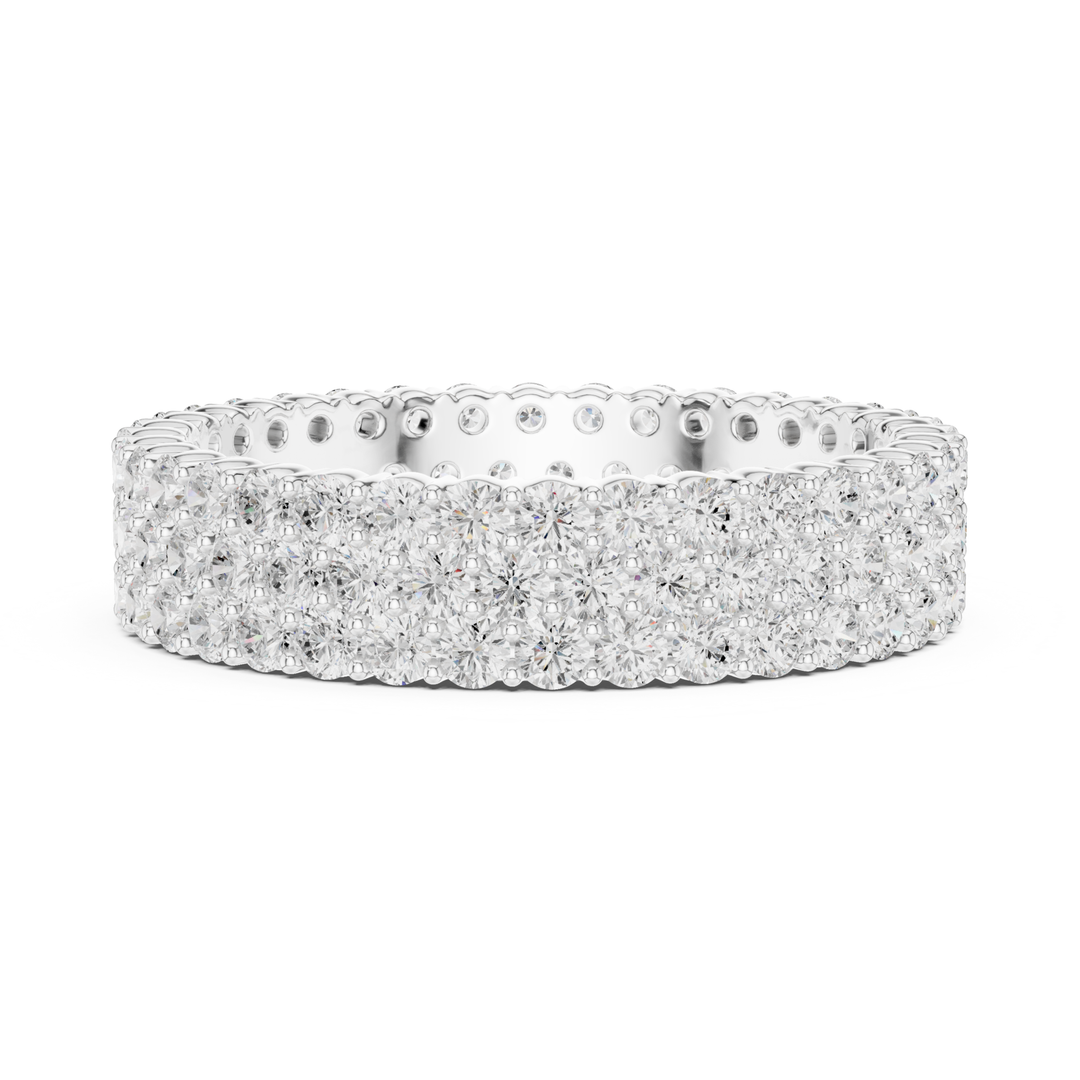 Multi-Row Round 1.94 ctw Diamond Eternity Band - B1147