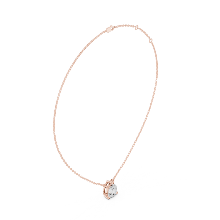 Pear Cut Diamond Solitaire Pendant - P1134PE