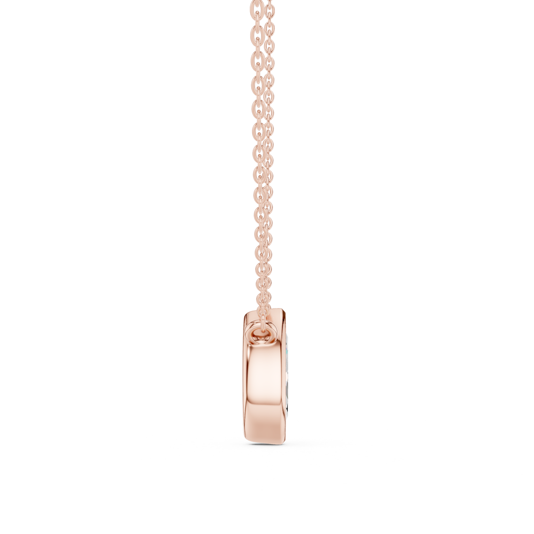 Marquise Cut Diamond Bezel Solitaire - P1135MQ2