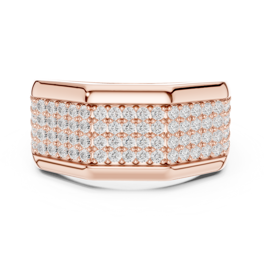 Multi-Row 1.2 ctw Diamond Men's Band - B1140