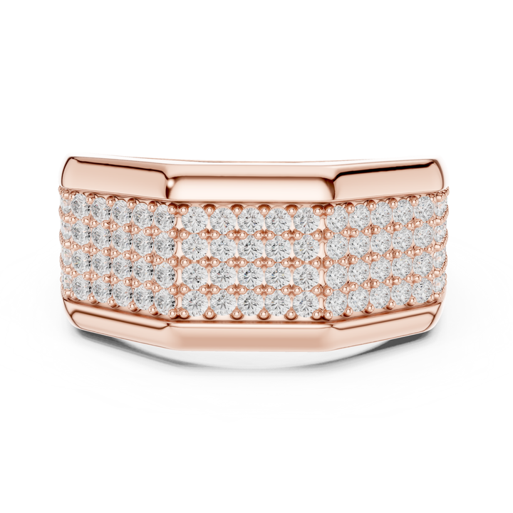 Multi-Row 1.2 ctw Diamond Men's Band - B1140