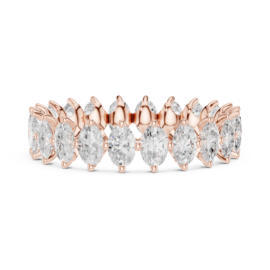 Oval Cut 1.65 ctw Diamond Eternity Band - B1178