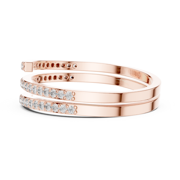 Spiral Wrap Diamond Band - B1148