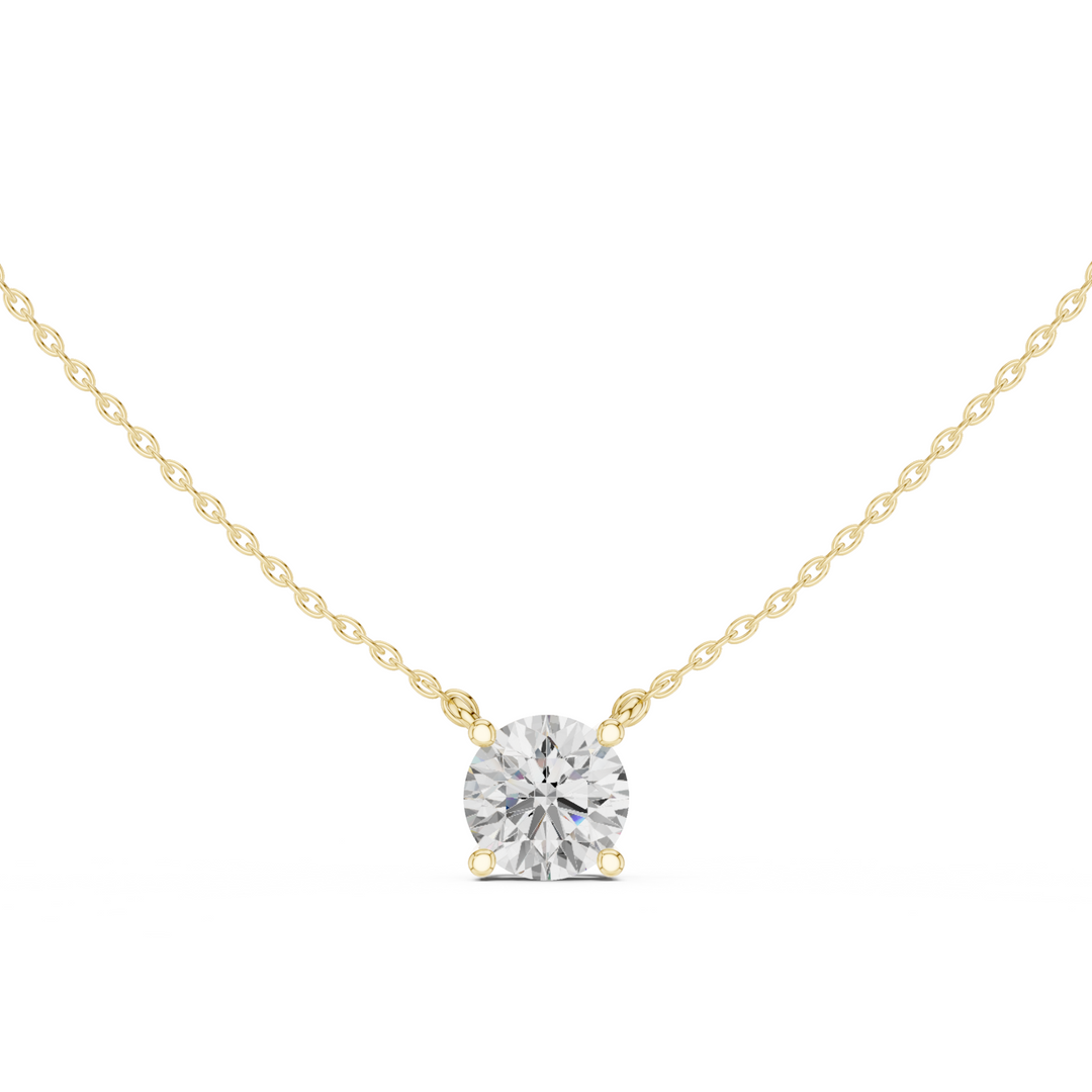 Round Cut Diamond Solitaire Pendant – P1134RD