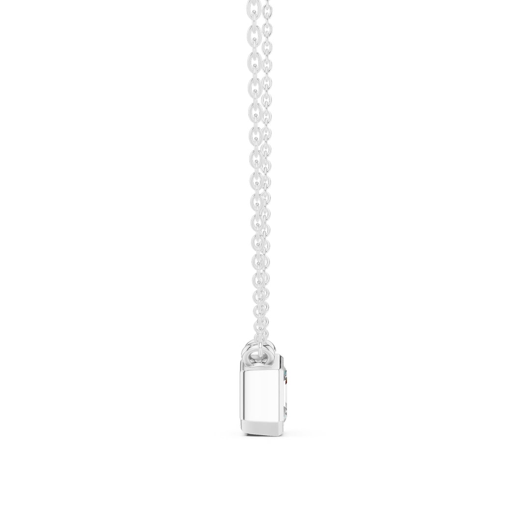 Asscher Cube 1.5 ctw Diamond Necklace - P1119