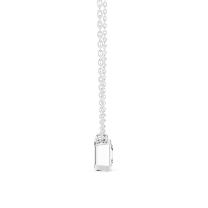 Asscher Cube 1.5 ctw Diamond Necklace - P1119