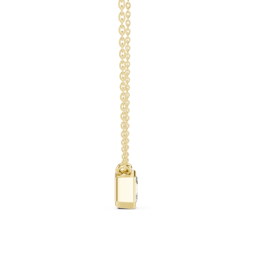 Asscher Cube 1.5 ctw Diamond Necklace - P1119