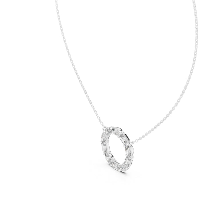Eternity Circle 3 ctw Diamond Necklace - P1118