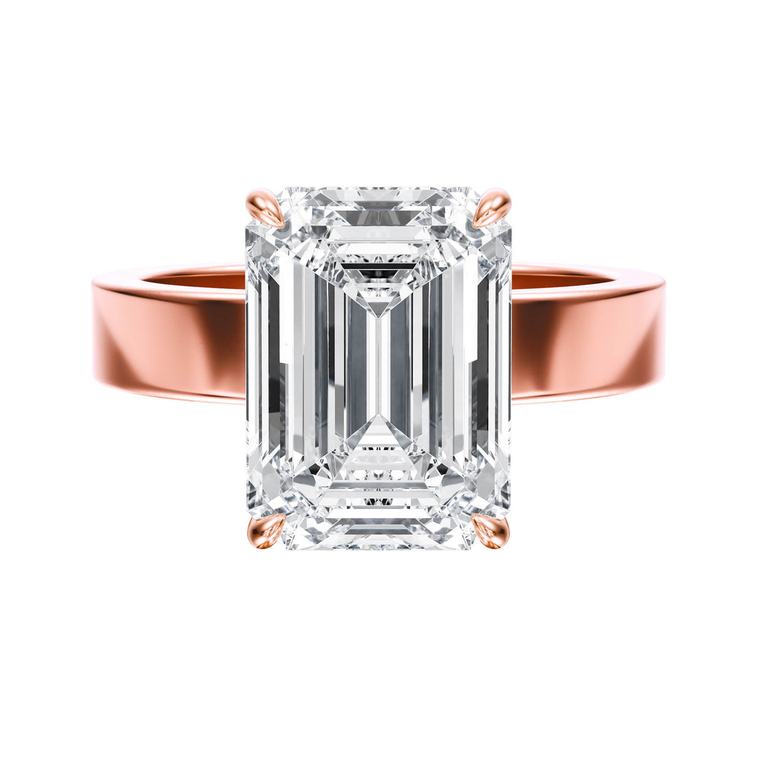 Serene Emerald Diamond Engagement Ring  - R1059