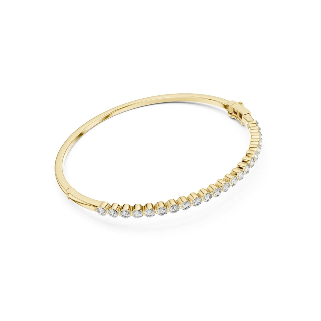 Round Diamond Bangle Bracelet - BC110