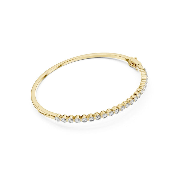 Round Diamond Bangle Bracelet - BC110