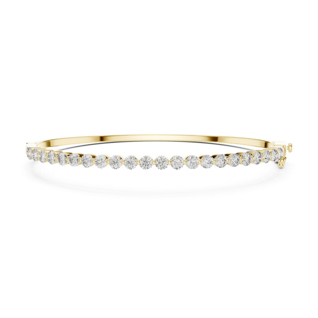 Round Diamond Bangle Bracelet - BC110