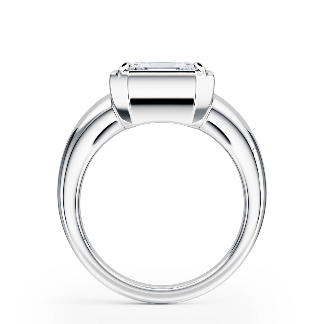 Chunky Asscher Diamond Engagement Ring - R1263