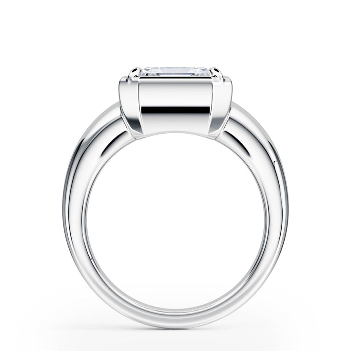 Chunky Asscher Diamond Engagement Ring - R1263