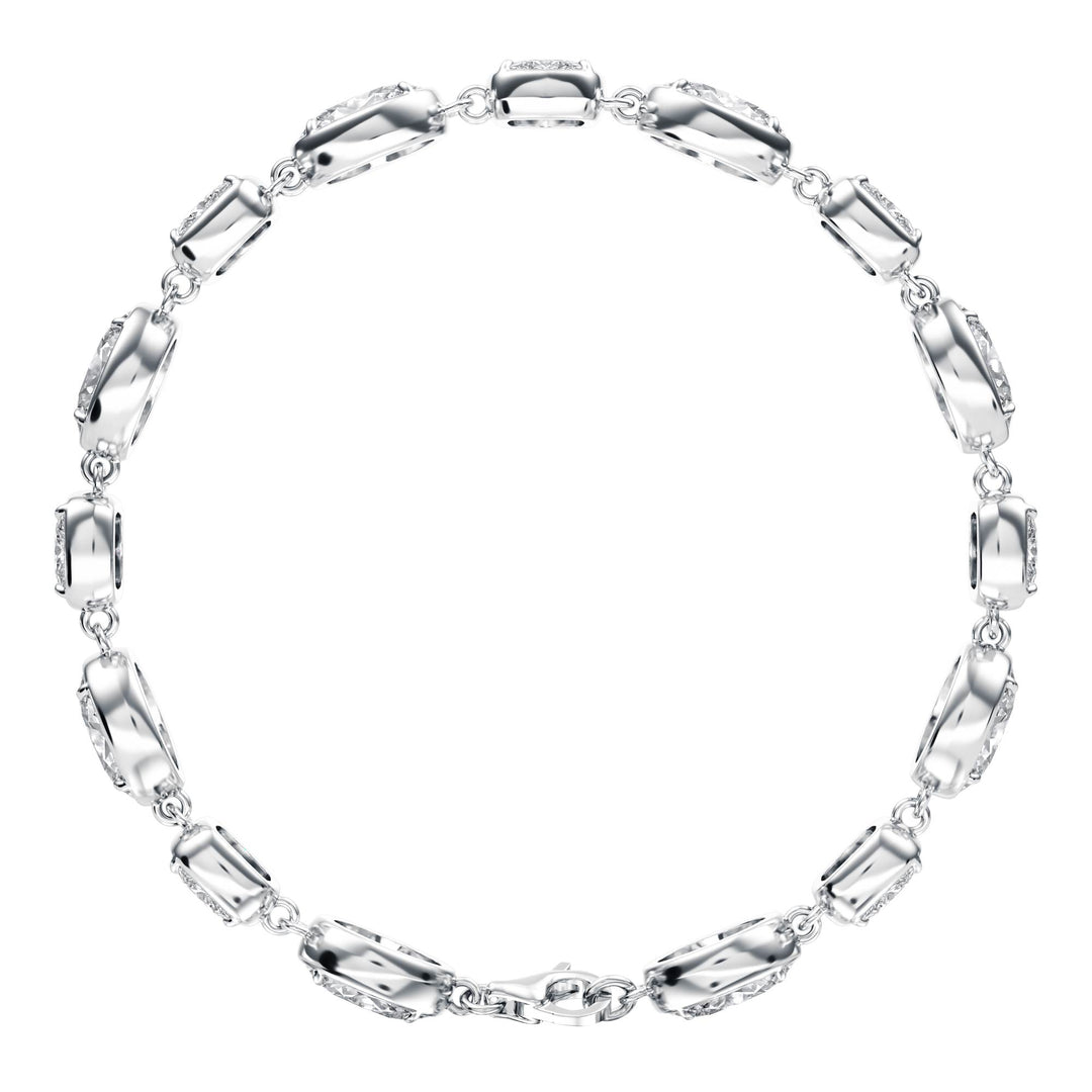 14 ctw Oval & Cushion Lab Diamond Bracelet - BC108