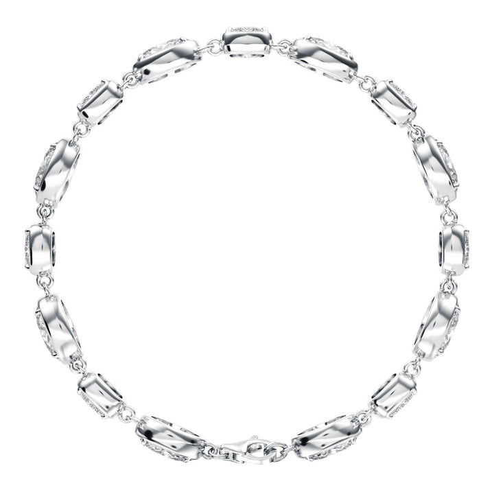 14 ctw Oval & Cushion Lab Diamond Bracelet - BC108