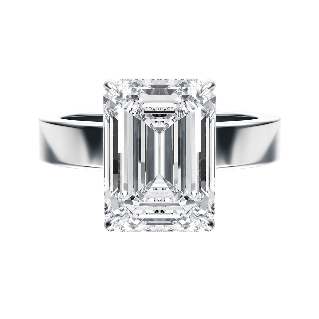 Serene Emerald Diamond Engagement Ring  - R1059