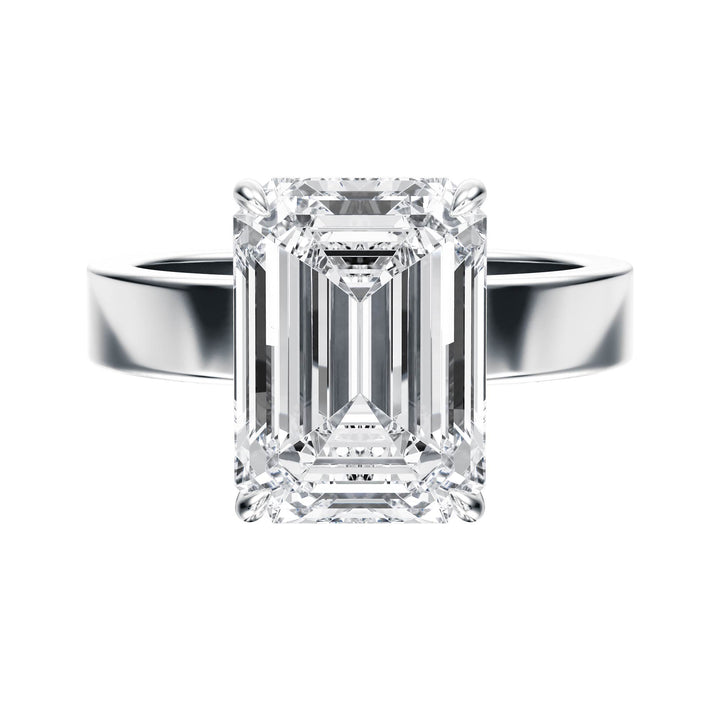 Serene Emerald Diamond Engagement Ring  - R1059